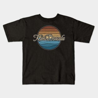 Kim Dracula Retro Waves Kids T-Shirt